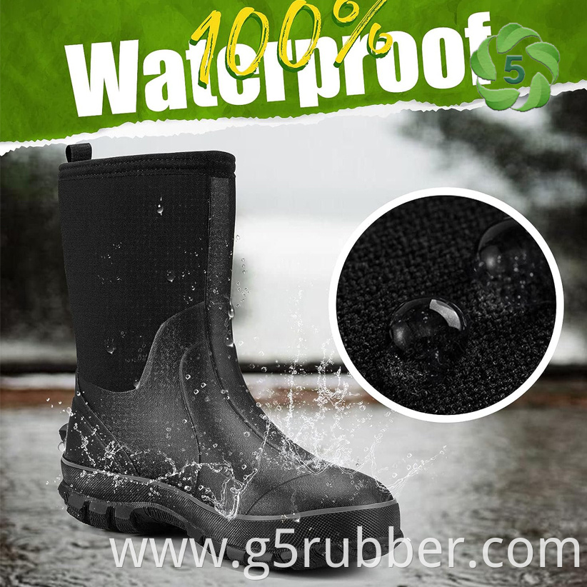 Rubber Boots For Men 5 0mm